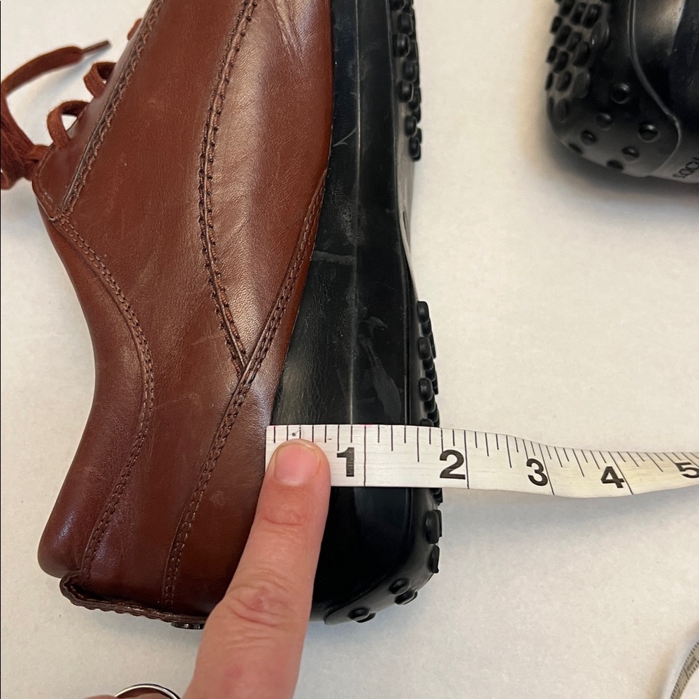 TOD’S WOMENS BROWN LEATHER DRIVING SHOES SIZE 38.5 - Picture 16 of 16